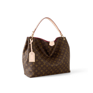 LOUIS VUITTON Graceful MM Monogram Canvas Hobo Bag in Peony | AlmaBagz
