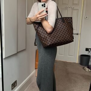 Louis Vuitton Neverfull MM Damier Ebene Cherry Interior (RRP £1,410) | AlmaBagz