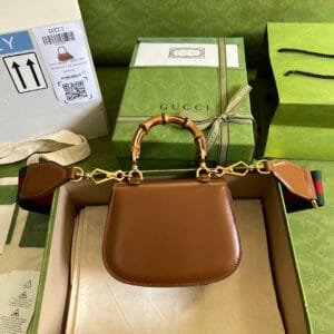 Gucci Small Top Handle Bag With Bamboo | AlmaBagz
