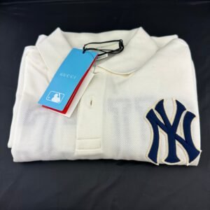 Gucci x MLB NY Yankees Short Sleeved Polo Shirt | AlmaBagz