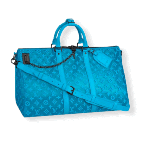Louis Vuitton Keepall Triangle Badoulière 50 Blue | AlmaBagz
