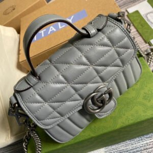 Gucci Marmont Mini Top Handle Bag | AlmaBagz
