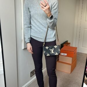 Louis Vuitton Multi Pochette Accessoires Black Beige Empreinte (RRP £2120) | AlmaBagz