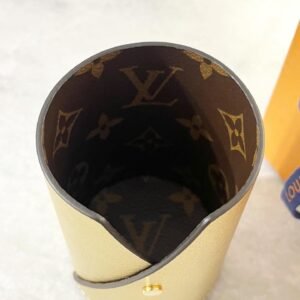 LOUIS VUITTON Monogram/Gold Pencil Holder | AlmaBagz