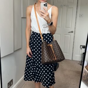 Louis Vuitton Neo Noe Damier Ebene and Safran (RRP £1,560) | AlmaBagz