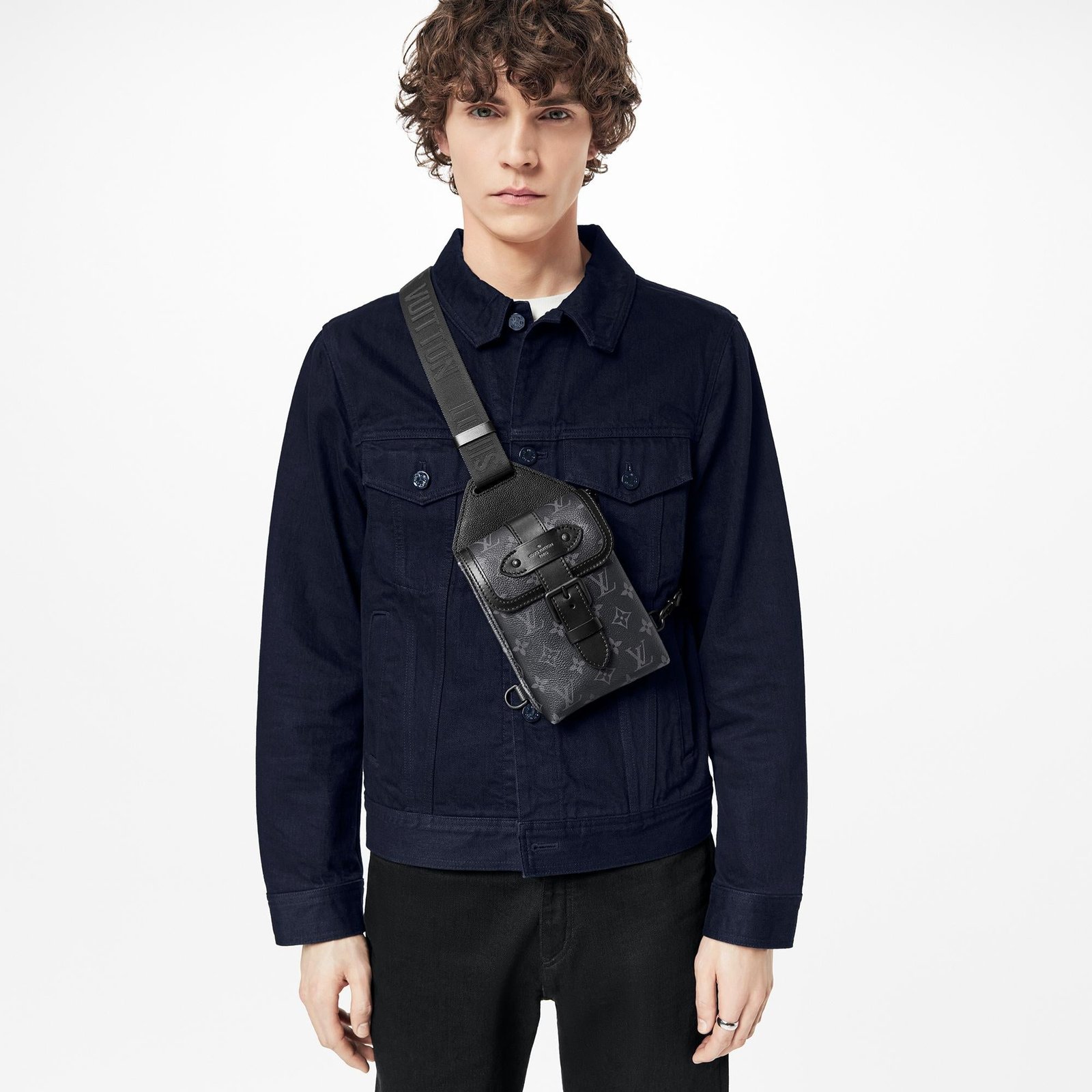 Louis Vuitton Saumur Sling Bag Monogram Eclipse (RRP £1510) | AlmaBagz - Image 2