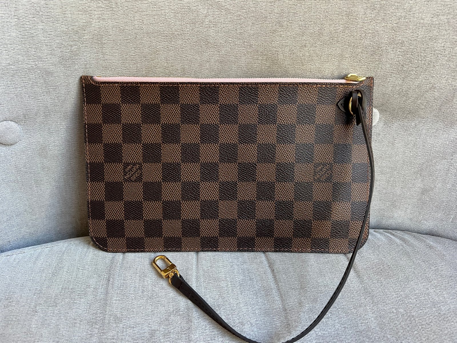 Louis Vuitton Pouch (from Neverfull MM) in Damier Ebene | AlmaBagz