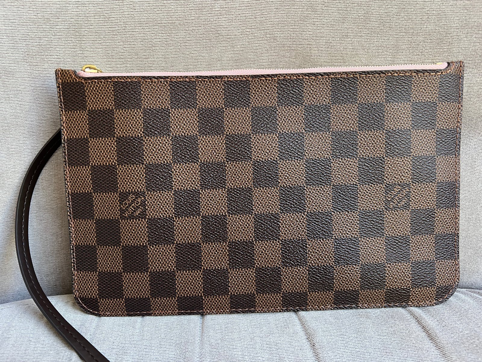 Louis Vuitton Pouch (from Neverfull MM) in Damier Ebene | AlmaBagz - Image 5
