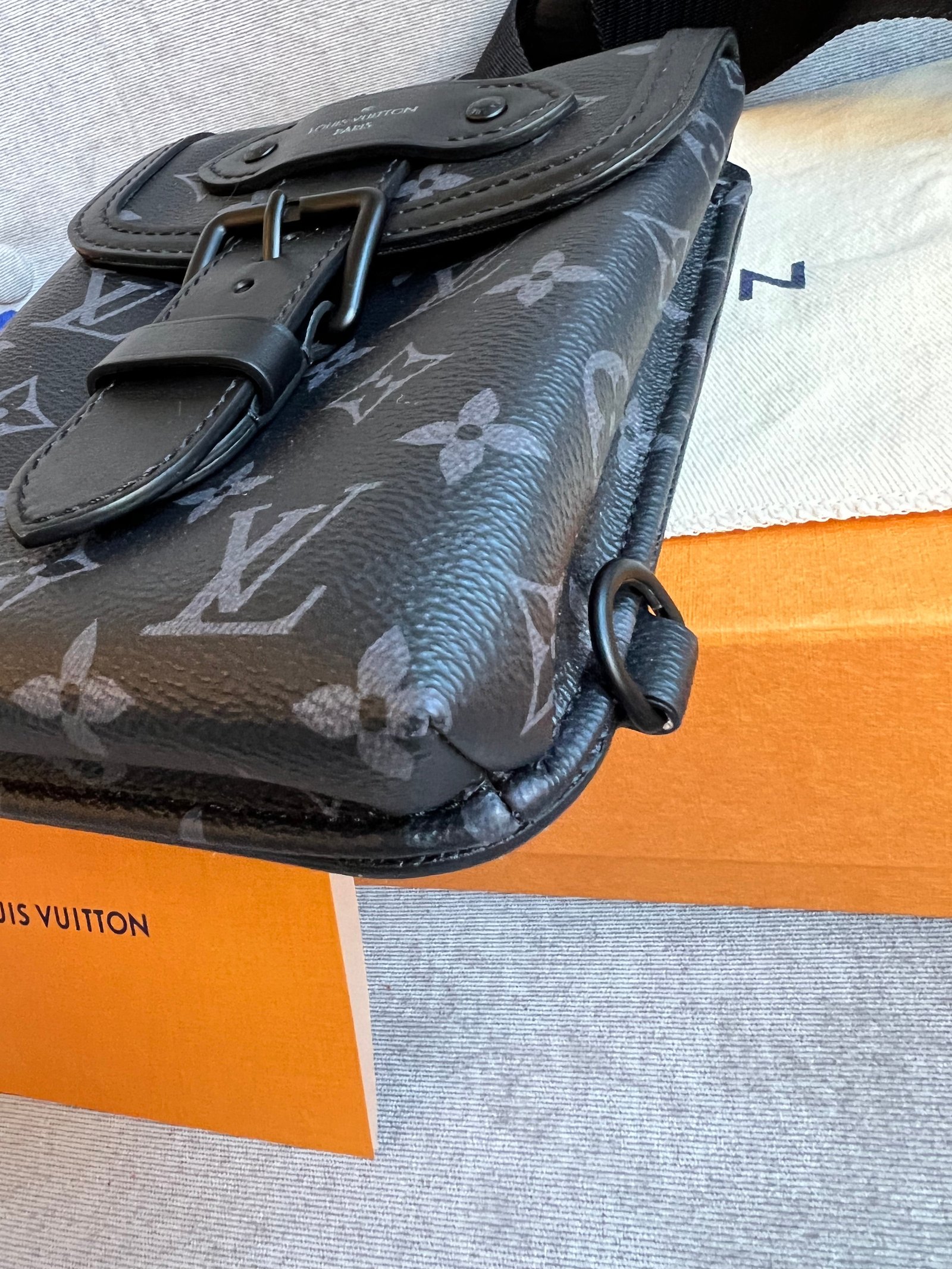 Louis Vuitton Saumur Sling Bag Monogram Eclipse (RRP £1510) | AlmaBagz - Image 21