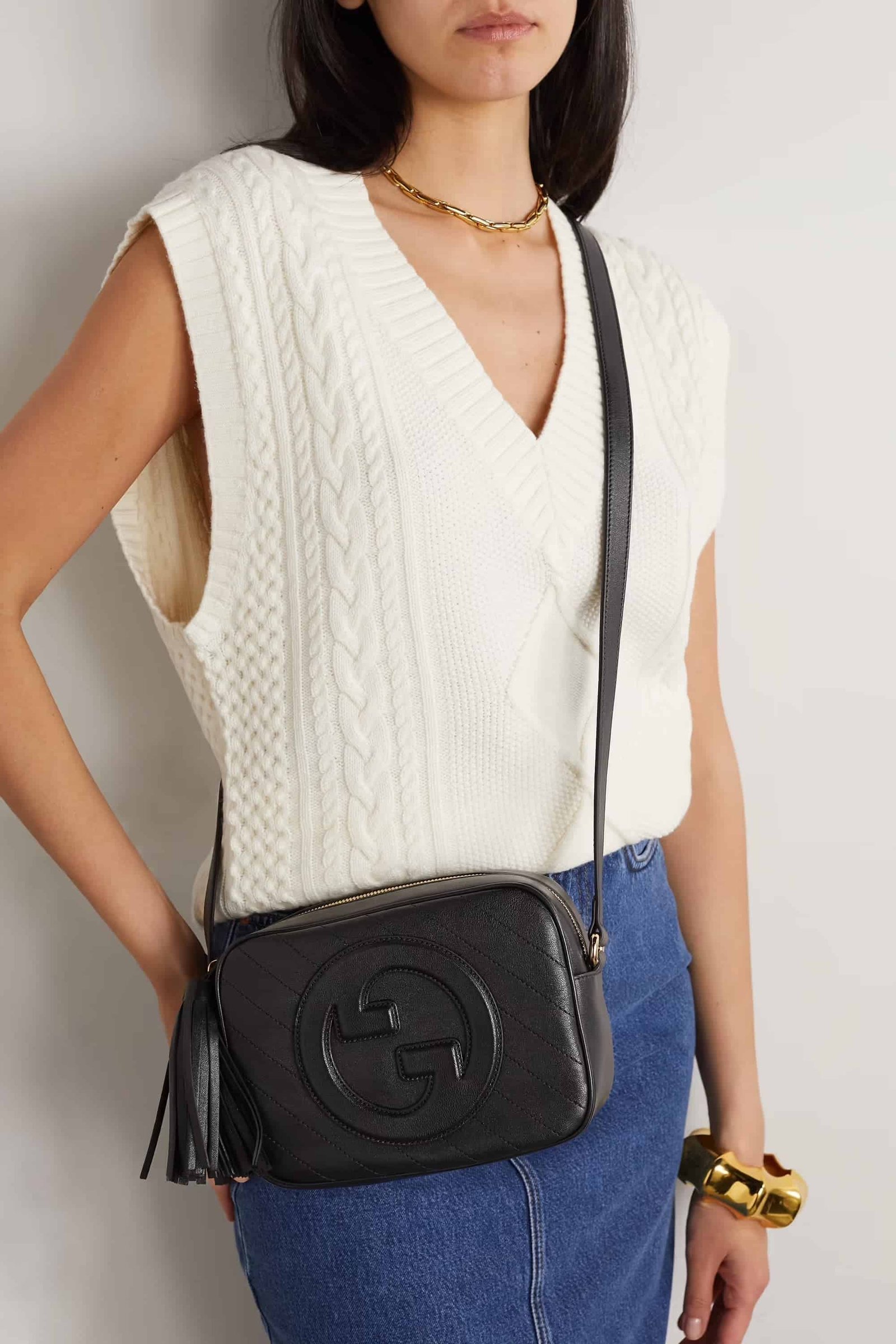 Gucci Black Small Blondie Shoulder Bag | AlmaBagz