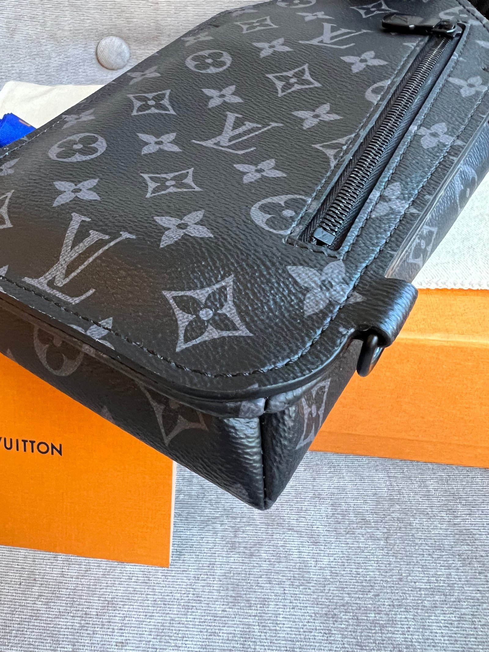 Louis Vuitton Saumur Sling Bag Monogram Eclipse (RRP £1510) | AlmaBagz - Image 17