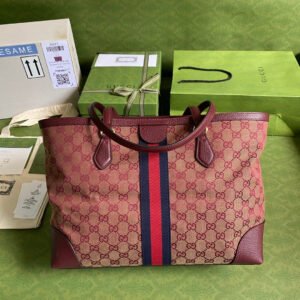 Gucci Ophidia Medium Tote With Web Bag | AlmaBagz