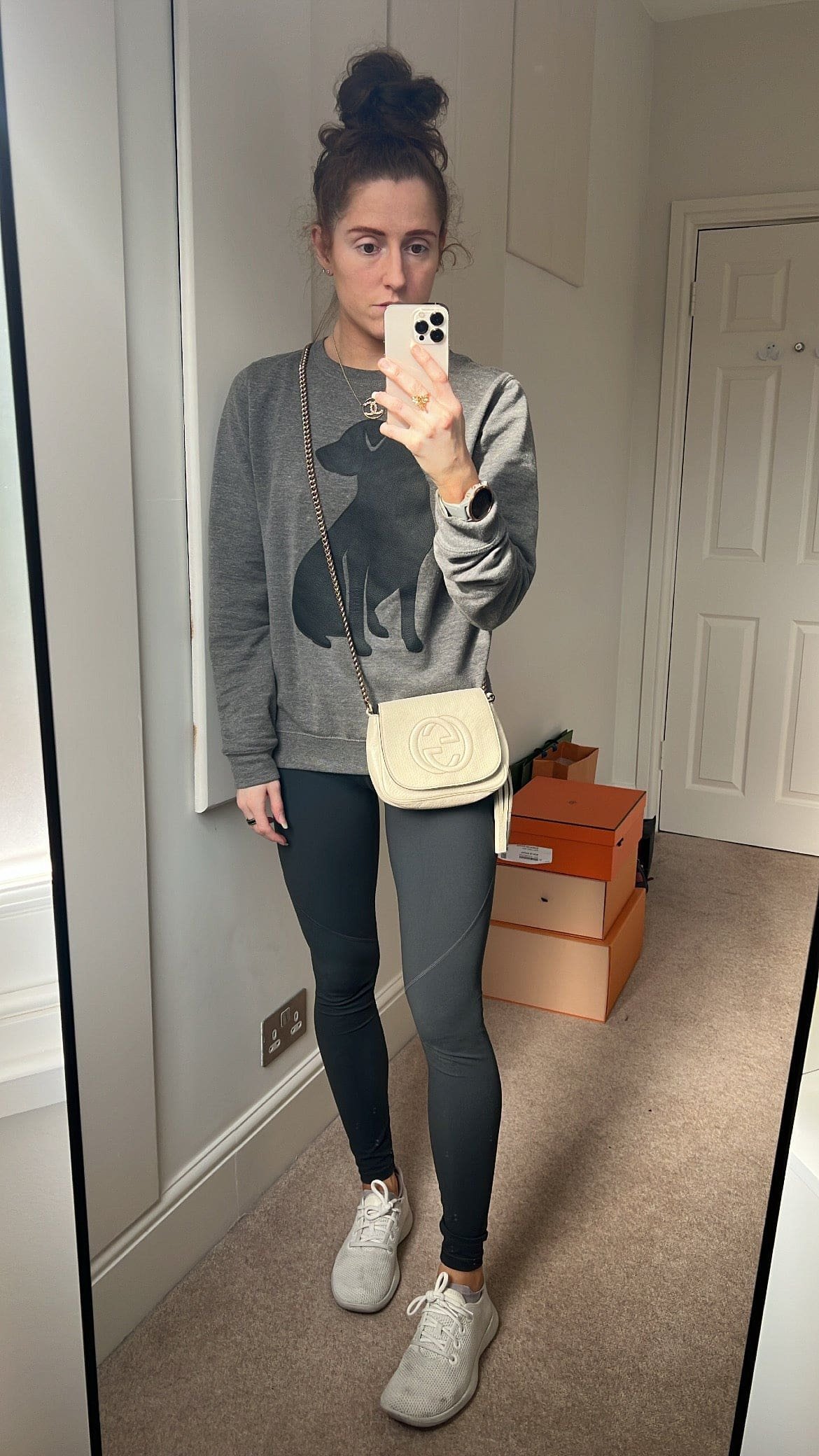 Gucci White Mini Soho Chain Crossbody Flap Bag | AlmaBagz