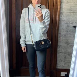 Gucci GG Black Marmont Small Shoulder Bag | AlmaBagz