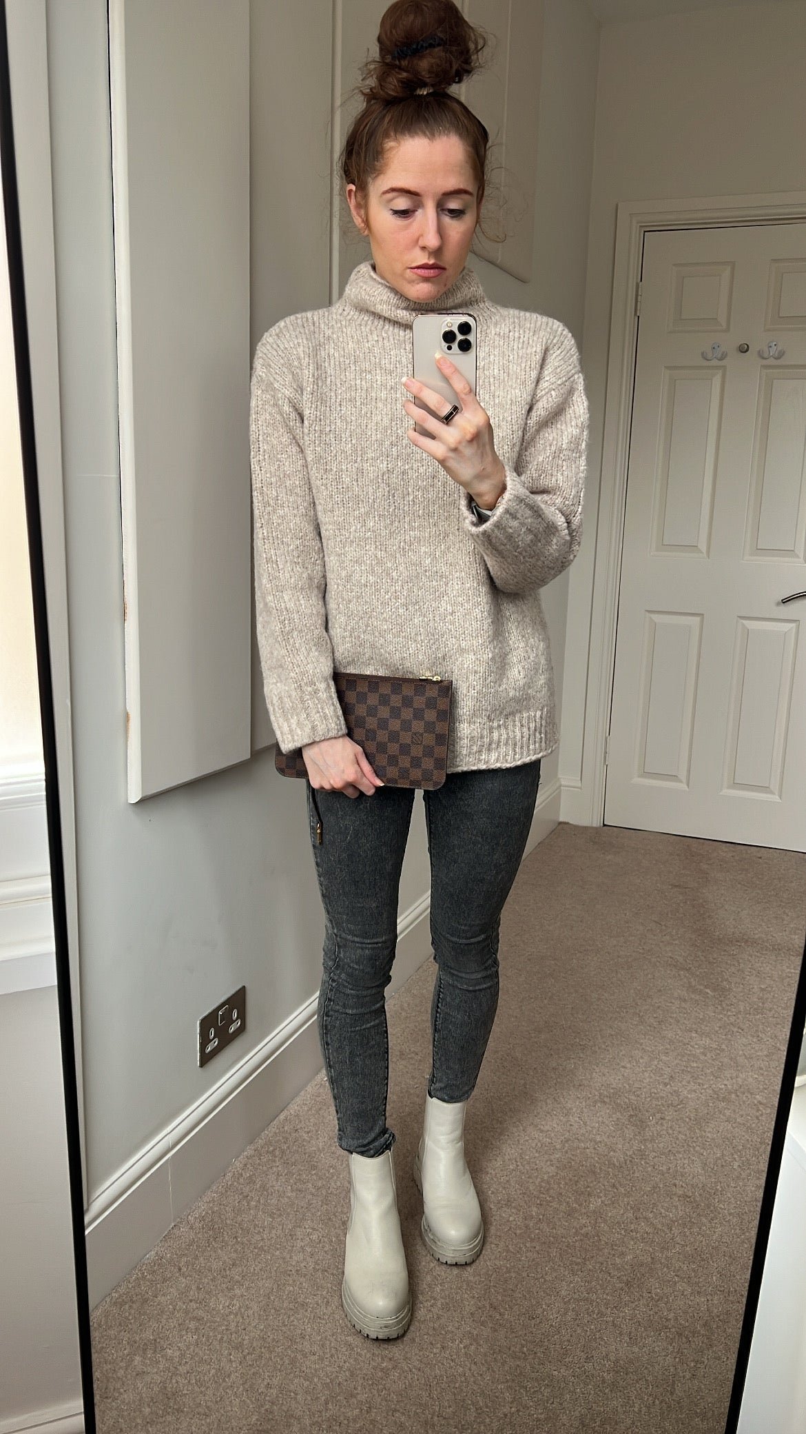 Louis Vuitton Pouch (from Neverfull) in Damier Ebene | AlmaBagz