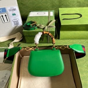 Gucci Small Top Handle Bag With Bamboo | AlmaBagz