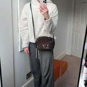 Louis Vuitton Santa Monica Damier Ebene and Black | AlmaBagz