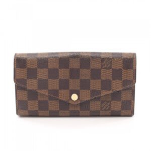 Louis Vuitton Portefeuille Sarah Damier Ebene Bifold Long Wallet | AlmaBagz