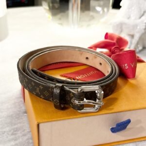 Louis Vuitton Monogram Skinny Belt | AlmaBagz