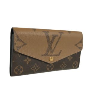 LOUIS VUITTON Monogram Giant Reverse Portefeiulle Sarah M80726 Long wallet Folding cover lid | AlmaBagz