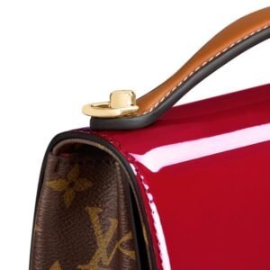 Louis Vuitton Cherrywood BB Smooth Patent Monogram Griotte | AlmaBagz