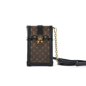 Louis Vuitton Monogram Vertical Trunk Pochette Brown | AlmaBagz