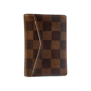 Louis Vuitton Damier Brown Canvas Small Bifold Pocket Organizer Wallet | AlmaBagz