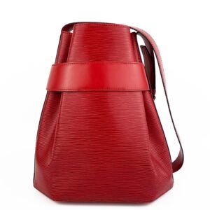 Louis Vuitton Red Epi Sac D’Epaule PM | AlmaBagz