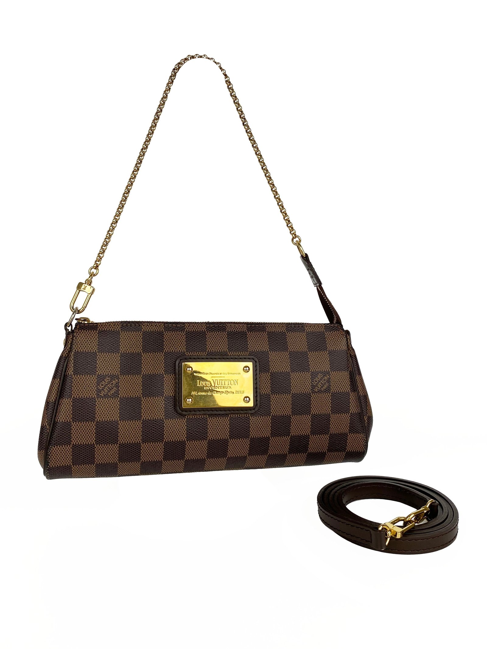 Louis Vuitton Eva Damier Ebene Bag | AlmaBagz