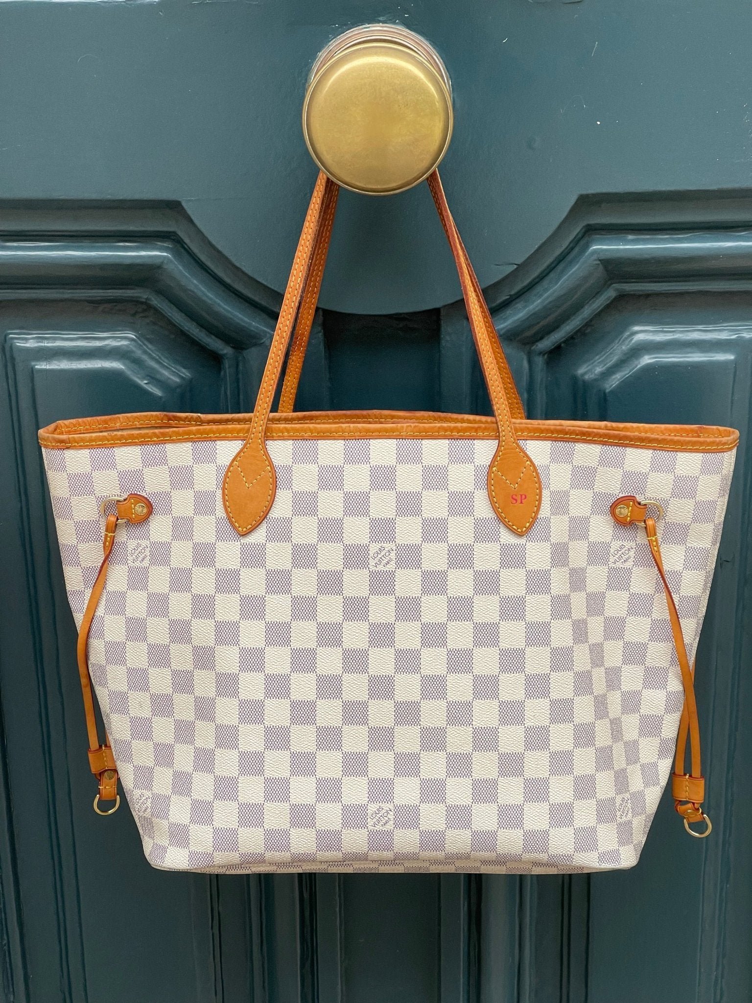 Louis Vuitton - Sac Neverfull MM damier azur | AlmaBagz