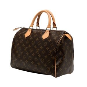 Louis Vuitton Speedy 30 Monogram Brown Coated Canvas | AlmaBagz