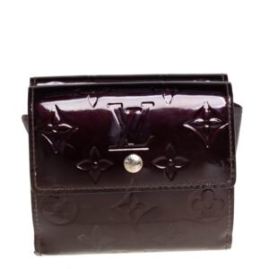 Louis Vuitton Amarante Monogram Vernis Elise Wallet | AlmaBagz