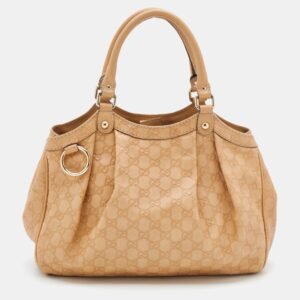 Gucci Beige Guccissima Leather Medium Sukey Tote | AlmaBagz