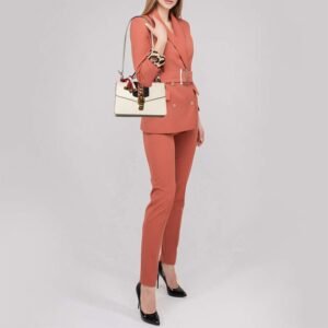 GUCCI Off White Leather Small Web Sylvie Shoulder Bag | AlmaBagz