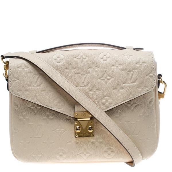 Louis Vuitton Pochette Metis Monogram Empreinte Leather Creme | AlmaBagz - Image 3