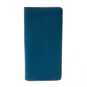 Louis Vuitton Blue Taurillon Leather Brazza Wallet | AlmaBagz