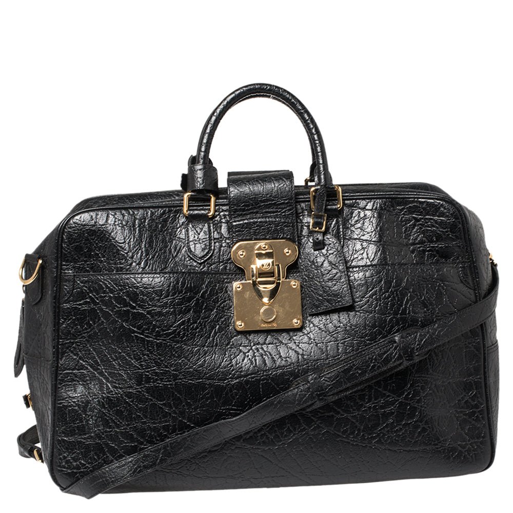 Louis Vuitton Black Cuir Indra Duffel Bag | AlmaBagz