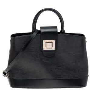 Louis Vuitton Black Electric Epi Leather Mirabeau GM Bag | AlmaBagz