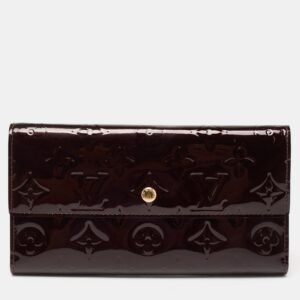 Louis Vuitton Amarante Monogram Vernis Sarah Wallet | AlmaBagz