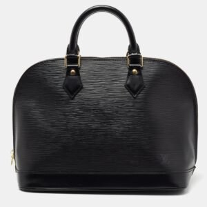 Louis Vuitton Black Epi Leather Alma PM Bag | AlmaBagz