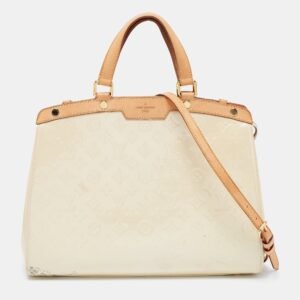 Louis Vuitton Blanc Corail Monogram Vernis Brea GM Bag | AlmaBagz