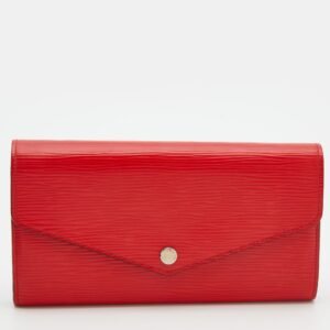Louis Vuitton Coquelicot Epi Leather Sarah Wallet | AlmaBagz
