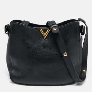 Louis Vuitton Black Monogram Leather Very Hobo Bag | AlmaBagz