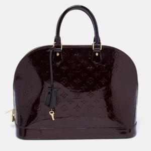 Louis Vuitton Amarante Monogram Vernis Alma GM Bag | AlmaBagz