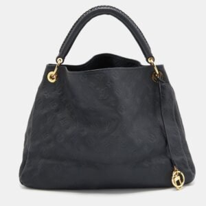 Louis Vuitton Bleu Infini Monogram Empreinte Leather Artsy MM Bag | AlmaBagz