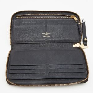 LOUIS VUITTON Bleu Infini Monogram Leather Zippy Wallet | AlmaBagz