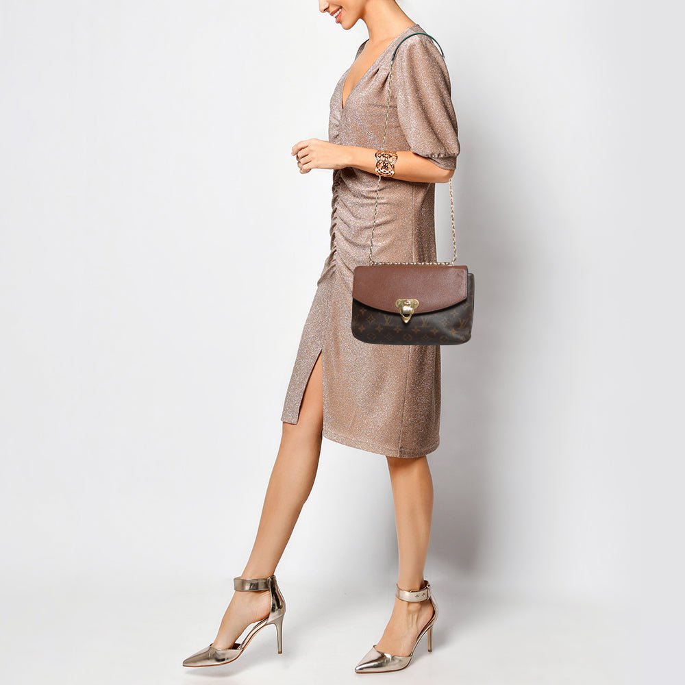 LOUIS VUITTON Caramel Monogram Canvas and Leather Saint Placide Bag | AlmaBagz