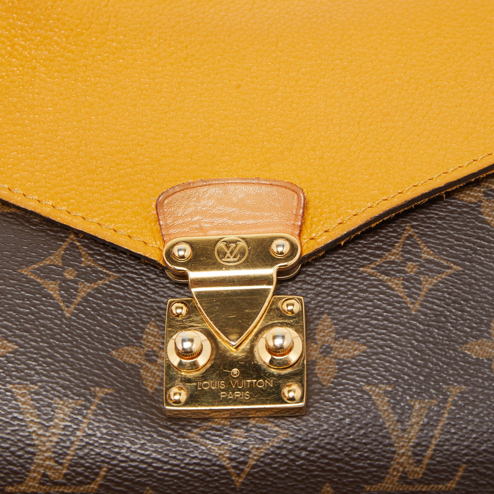 LOUIS VUITTON Safran Monogram Canvas Pallas Chain Bag | AlmaBagz - Image 6