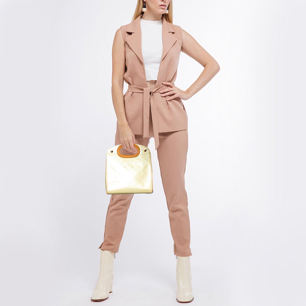 LOUIS VUITTON Perle Monogram Vernis Maple Drive Bag | AlmaBagz