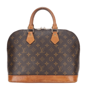 LOUIS VUITTON ALMA PM BROWN MONOGRAM CANVAS GOLD HARDWARE, NO STRAP & DUST COVER | AlmaBagz